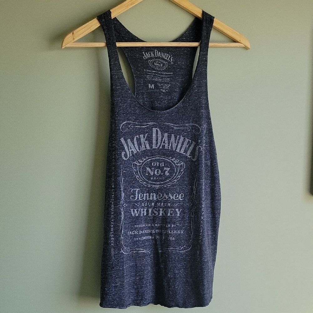 Jack Daniel's Charcoal Racerback Tank Shirt Size M